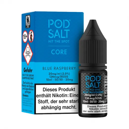 Pod Salt Core - Blue Raspberry - Nikotinsalz Liquid