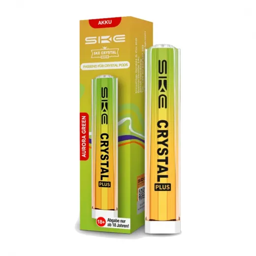 Der SKE Crystal Plus Akku in der Farbe Aurora Grün