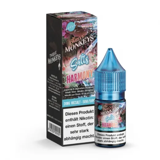 Twelve Monkeys - Iced - Harmony Nikotinsalz Liquid
