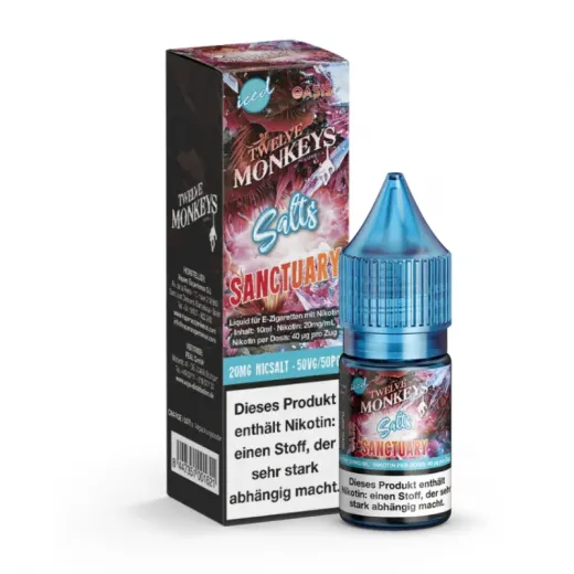 Twelve Monkeys - Iced - Sanctuary Nikotinsalz Liquid