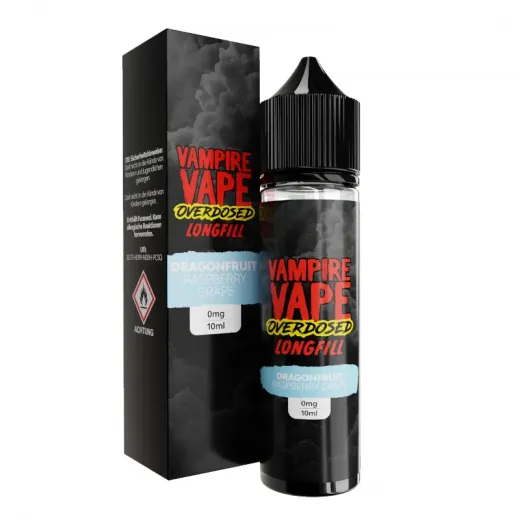 Vampire Vape - Overdosed - Dragonfruit Raspberry Grape Longfills 10 ml