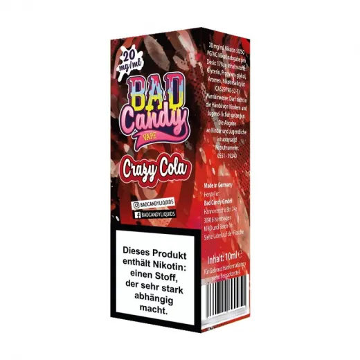 Bad Candy Liquids - Crazy Cola - Nikotinsalz Liquid