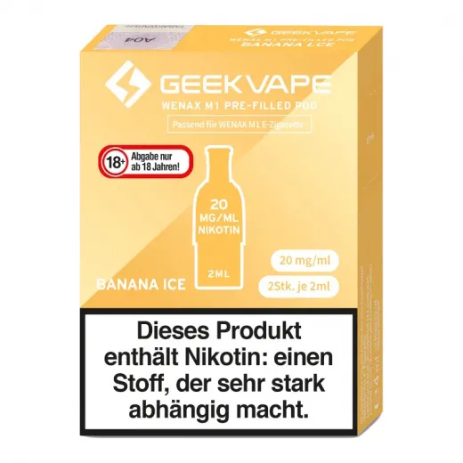 GeekVape Wenax M1 Pods Geschmacksrichtung Banana Ice
