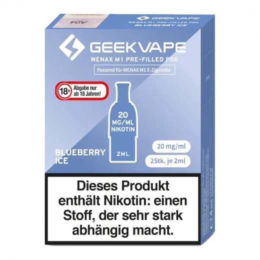 GeekVape Wenax M1 Pods Geschmacksrichtung Blueberry Ice