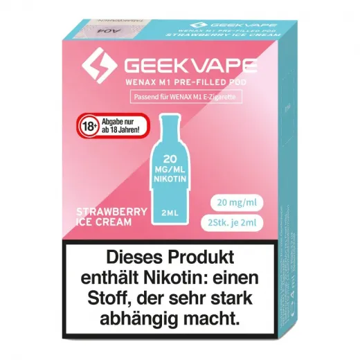 GeekVape Wenax M1 Pods Geschmacksrichtung Strawberry Ice Cream