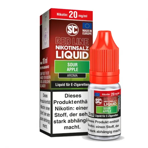 SC - Red Line - Sour Apple - Nikotinsalz Liquid